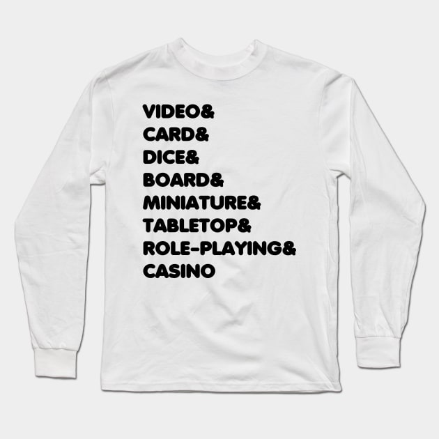 Game & tee Long Sleeve T-Shirt by Edward L. Anderson 
